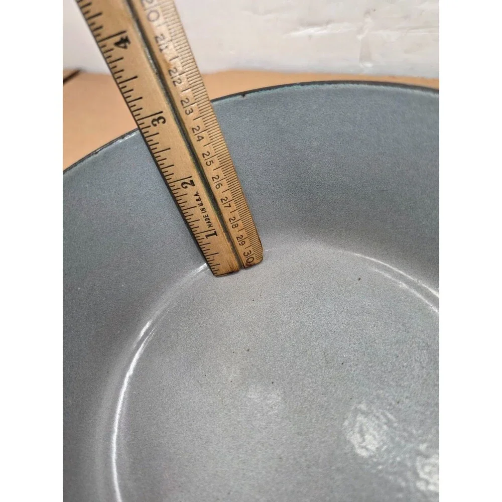 Le Creuset Paris Blue Turquoise Vintage Dutch Oven Small Sz A